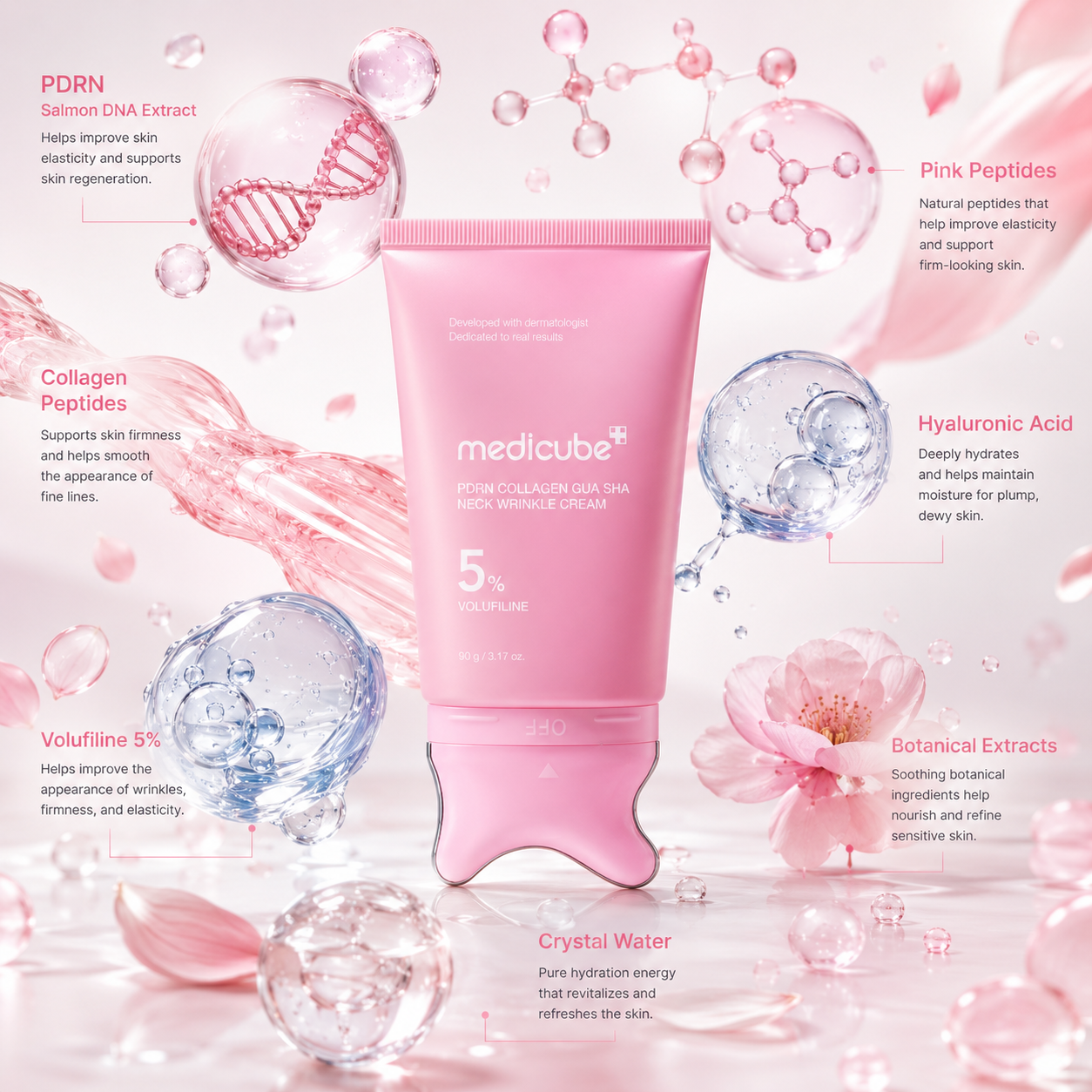 Collagen neck cream